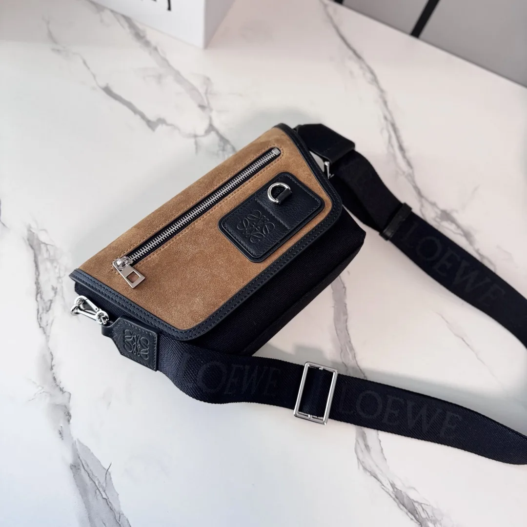 Loewe Canvas and Suede Crossbody Bag product photo from LabelPicks