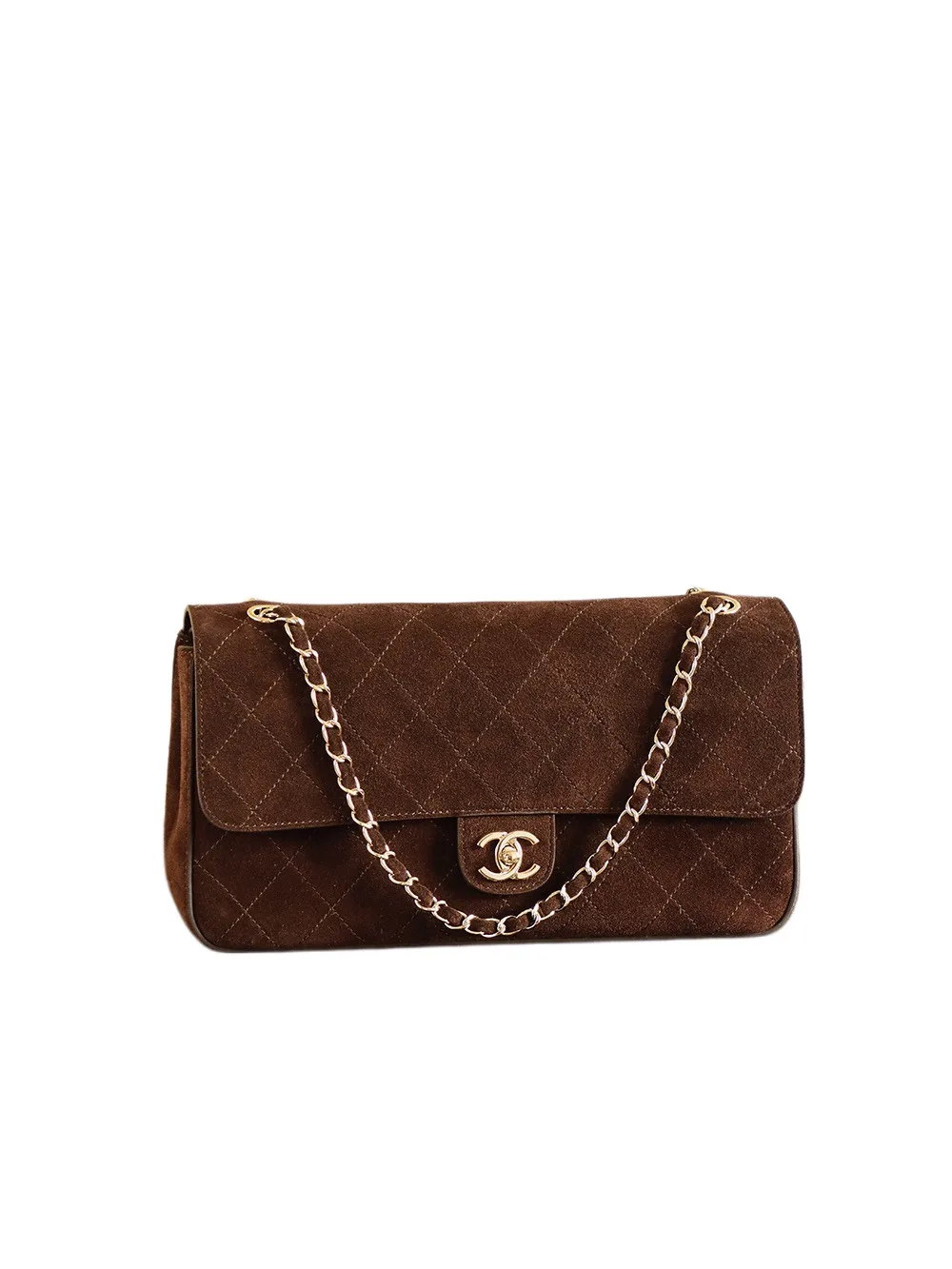 Chanel Brown Classic Flap Quilted Leather Shoulder Bag product photo from LabelPicks