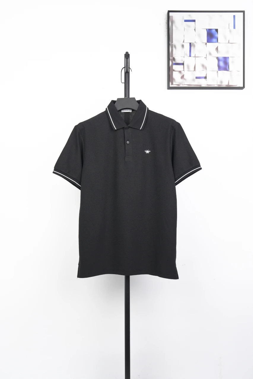 Dior Black Bee Embroidered Polo Shirt product photo from LabelPicks