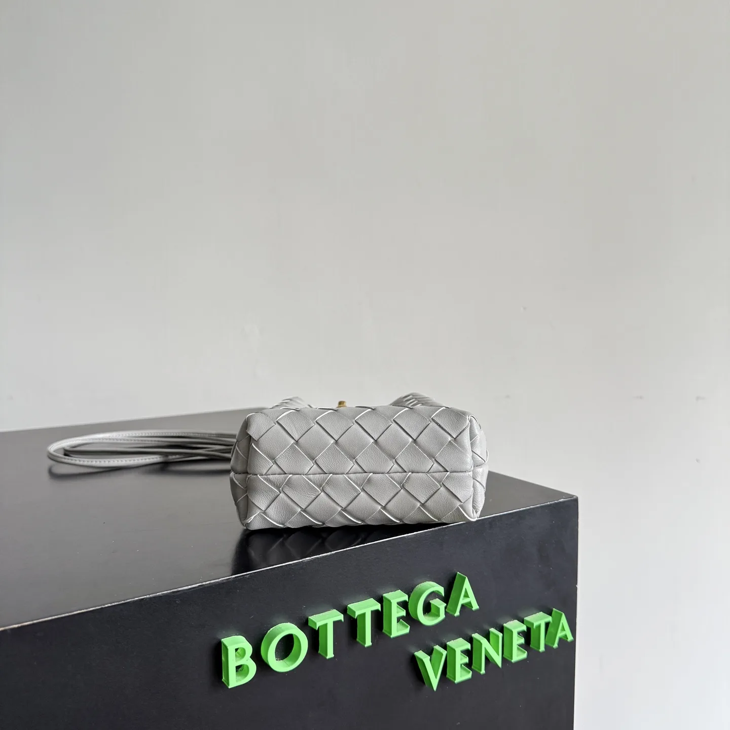 Bottega Veneta Andiamo Intrecciato Woven Leather Crossbody Bag product photo from LabelPicks