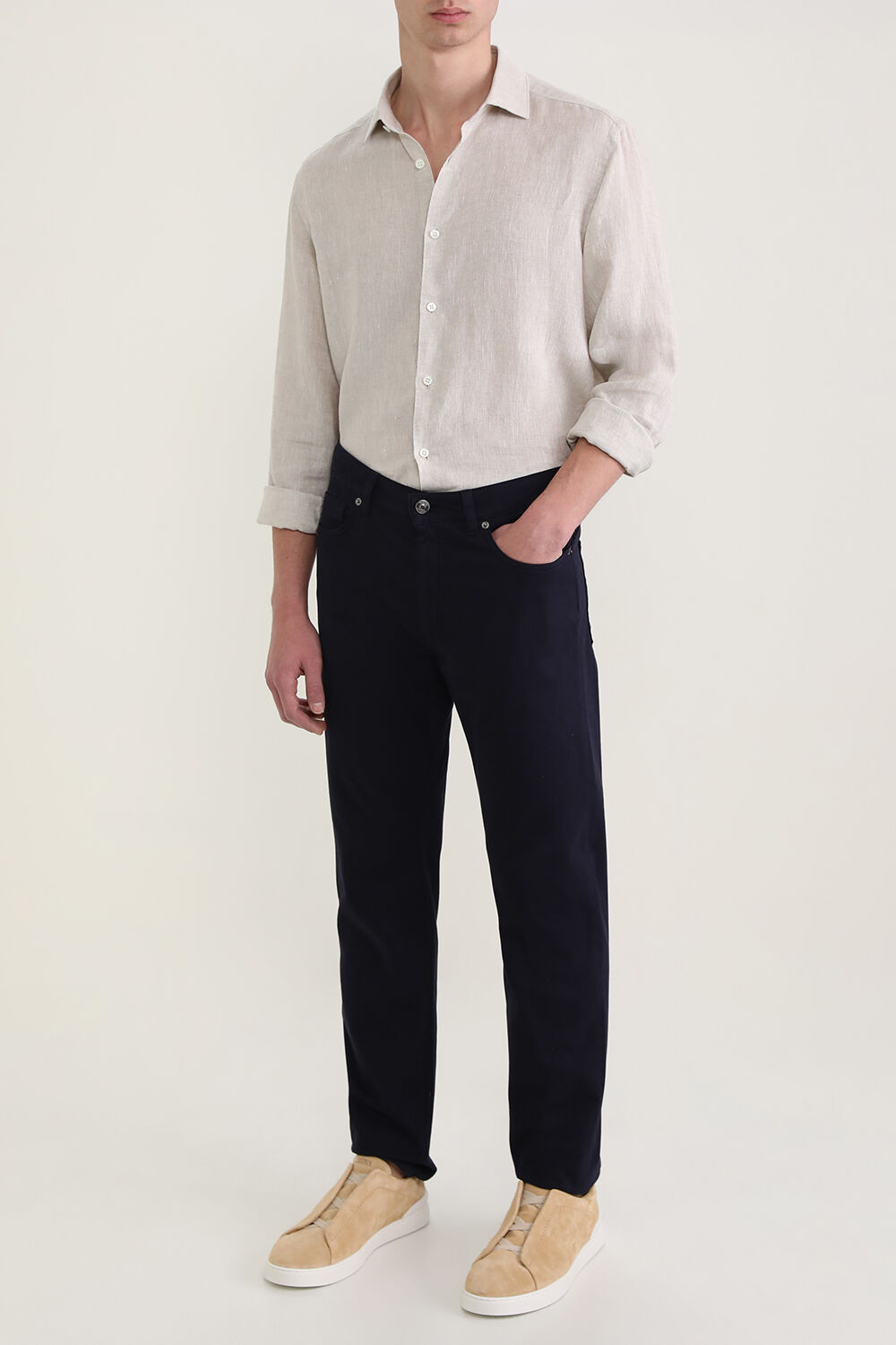 ZEGNA מכנסי ג'ינס בגזרת סלים