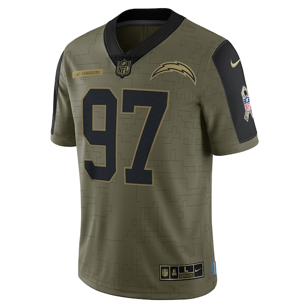 Joey Bosa Los Angeles Chargers Nike 2021 Salute To Service Limited Player Jersey - Olive