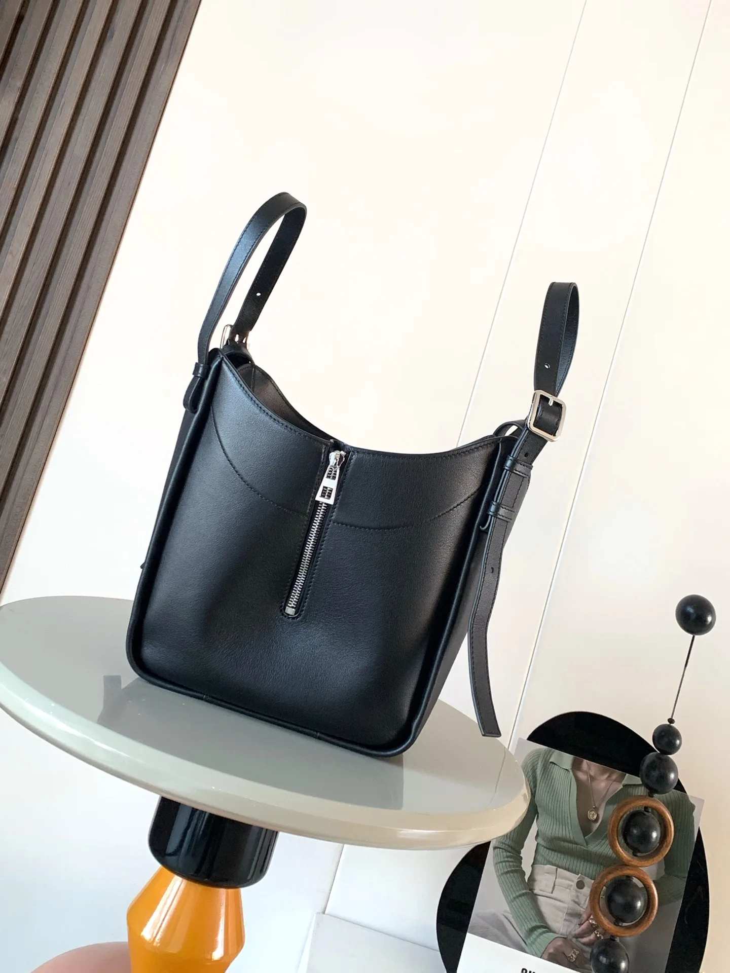 Loewe Hammock Black Calfskin Top Handle Bag product photo from LabelPicks