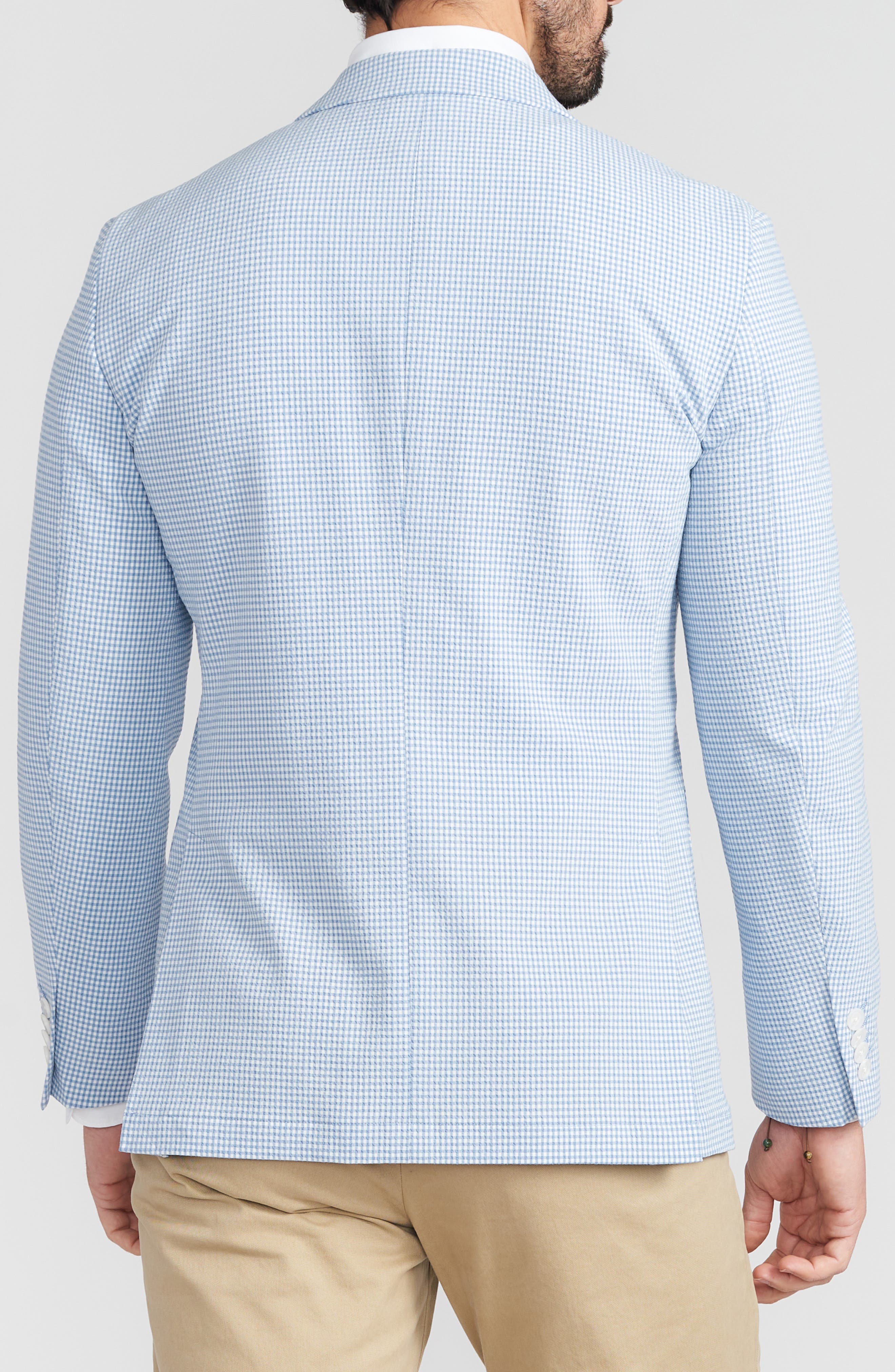 SAVILE ROW CO Blue Check Seersucker Sport Coat