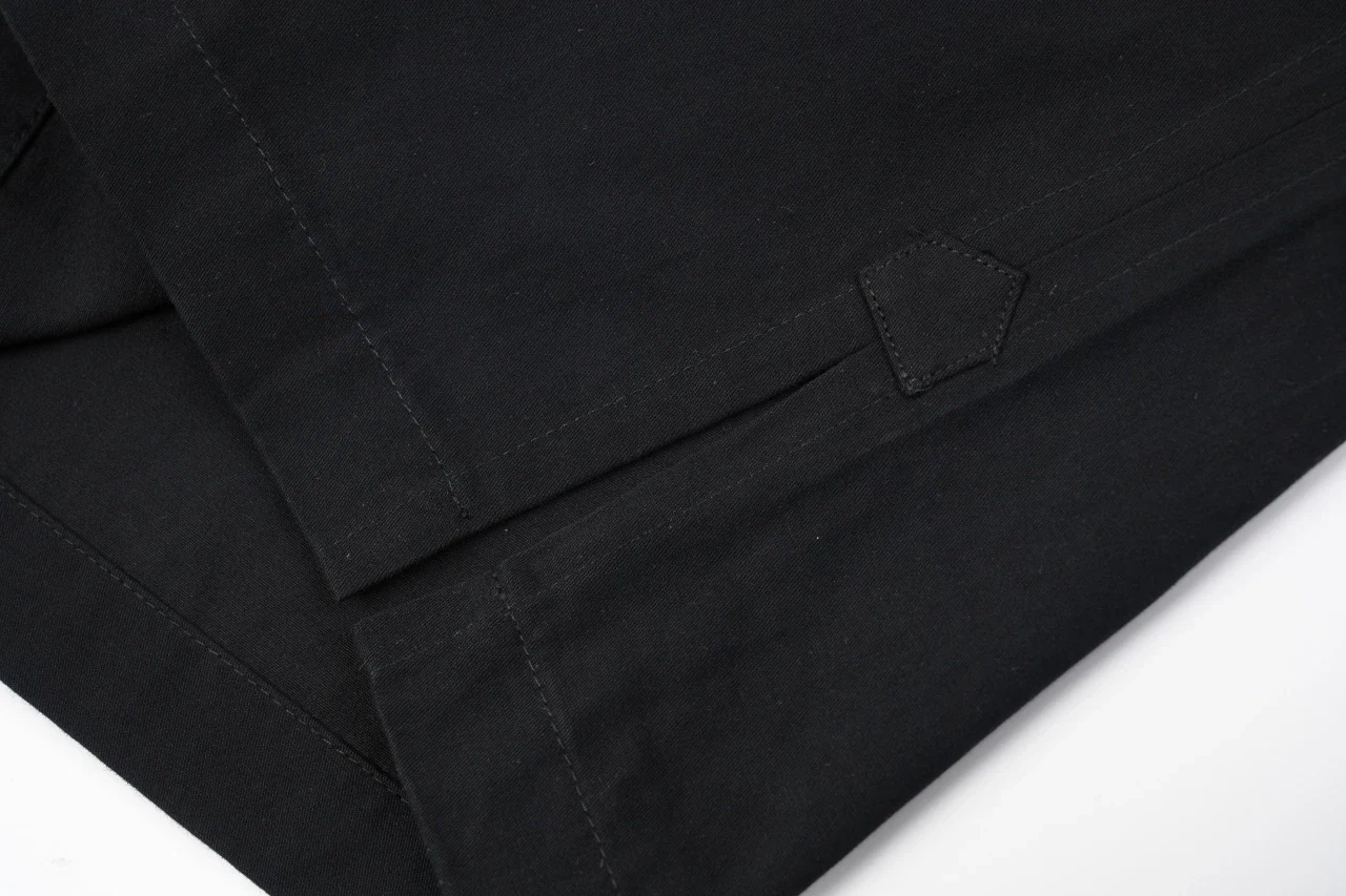 CELINE Black Cotton Drawstring Straight-Leg Pants product photo from LabelPicks