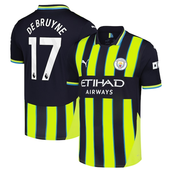 Kevin De Bruyne Manchester City Puma 2024/25 Away Replica Player Jersey - Navy