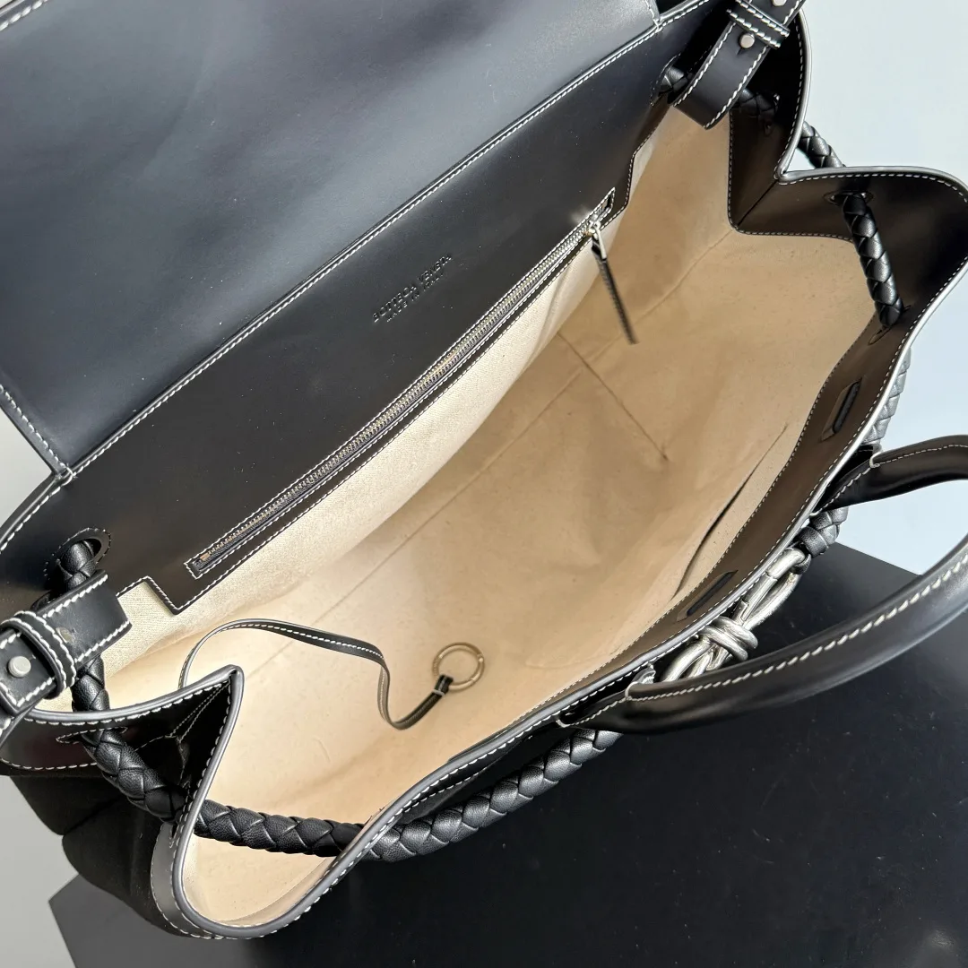 Bottega Veneta Intrecciato Woven Leather Andiamo Tote Bag product photo from LabelPicks