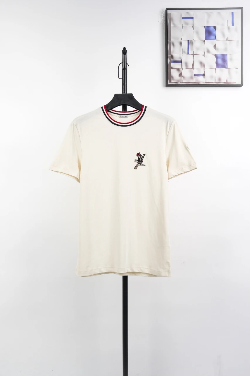 Moncler Ivory MonDuck Embroidered T-Shirt product photo from LabelPicks
