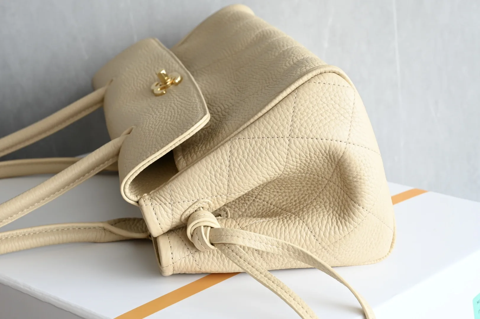 Chanel Beige Calfskin Top Handle Bag product photo from LabelPicks