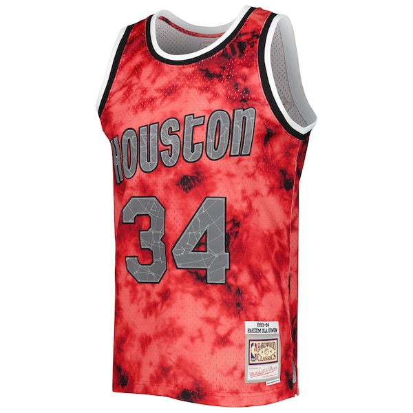 Hakeem Olajuwon Houston Rockets 1993/94 Galaxy Swingman Jersey - Red