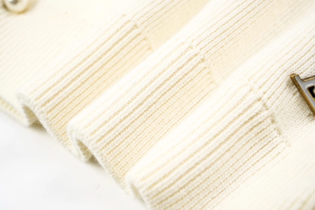 Louis Vuitton Off White Asymmetric Knit Cardigan product photo from LabelPicks