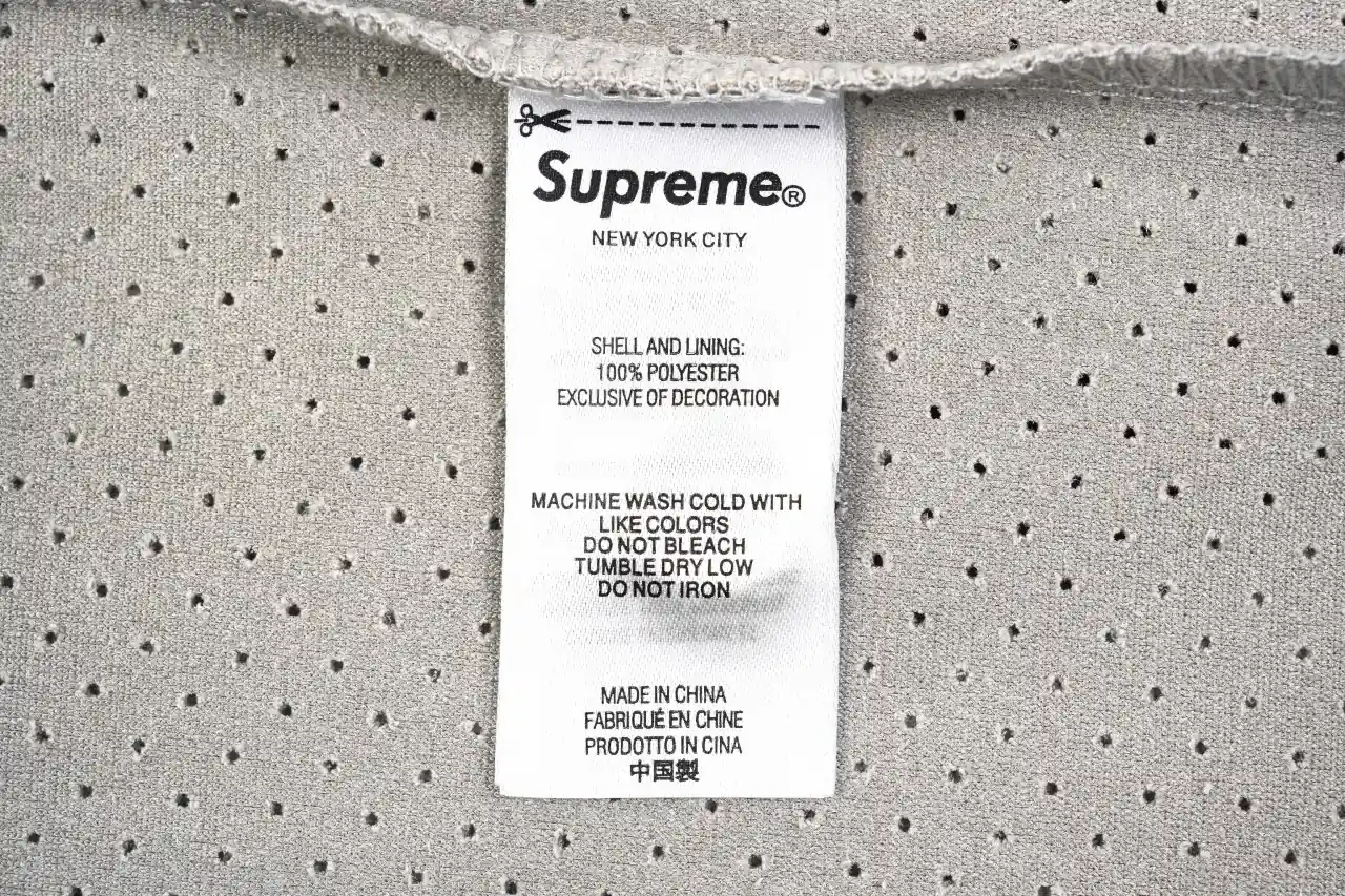 Supreme Grey Suede Mesh Baseball Jersey product photo from LabelPicks