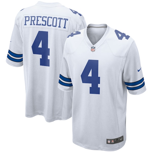Dak Prescott Dallas Cowboys Nike Game Team Jersey - White/Navy