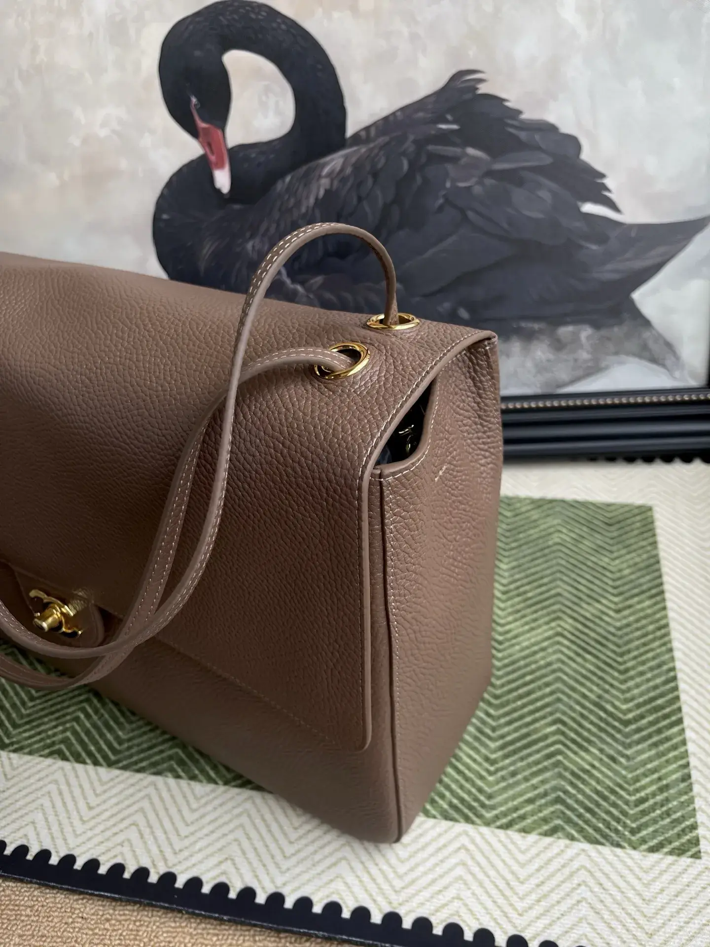 Chanel Grained Leather Classic Flap Top Handle Bag product photo from LabelPicks