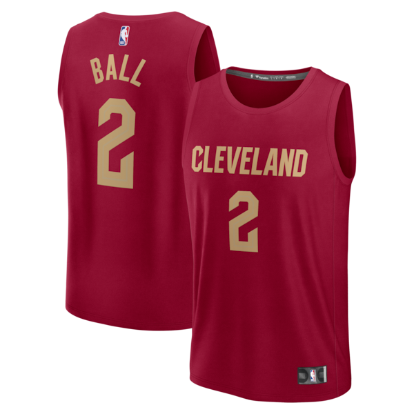 Lonzo Ball Cleveland Cavaliers  Fast Break Replica Jersey - Wine - Icon Edition