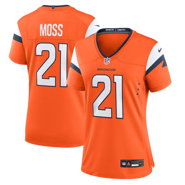 Riley Moss Denver Broncos Nike Women's Team Game Jersey -  Orange