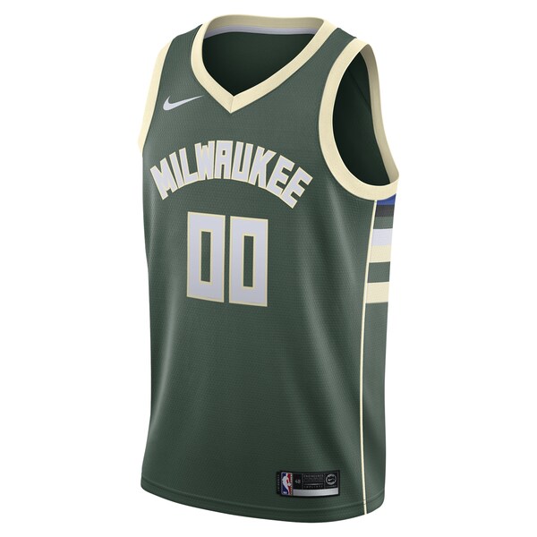 Milwaukee Bucks Nike Swingman Custom Jersey Green - Icon Edition