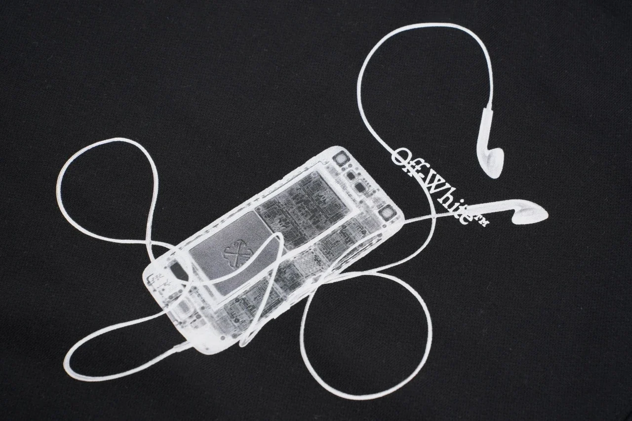 Off-White Black Headphone Arrow Graphic Crewneck Sweatshirt product photo from LabelPicks