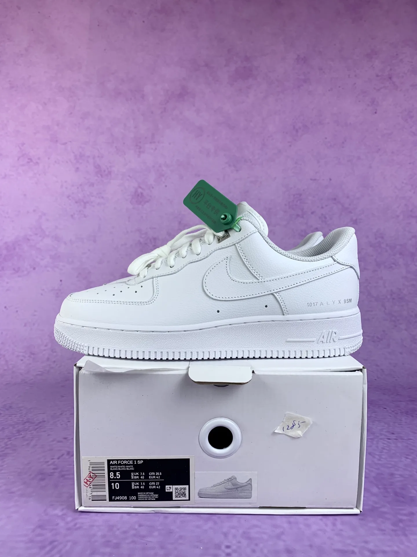 1017 ALYX 9SM x Nike Air Force 1 Low SP “Triple White” - White/White/White product photo from LabelPicks