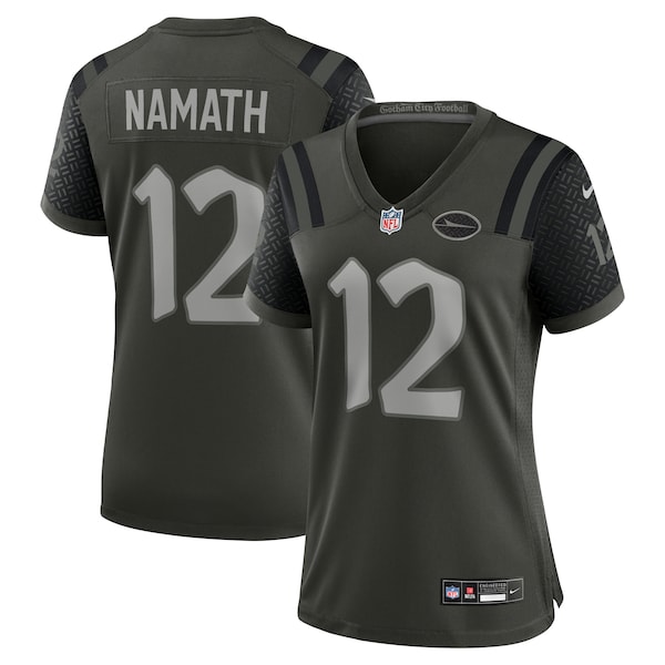 Joe Namath New York Jets Nike Women's 2025 Rivalries Collection Retired Player Game Jersey - Gotham Green