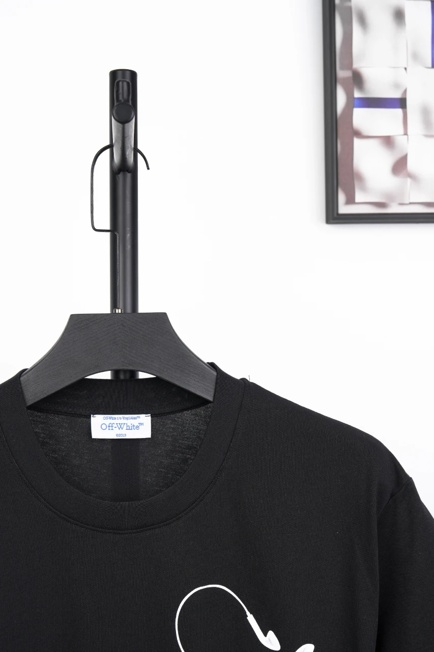 Off-White Black Headphone Arrow Graphic T-Shirt product photo from LabelPicks