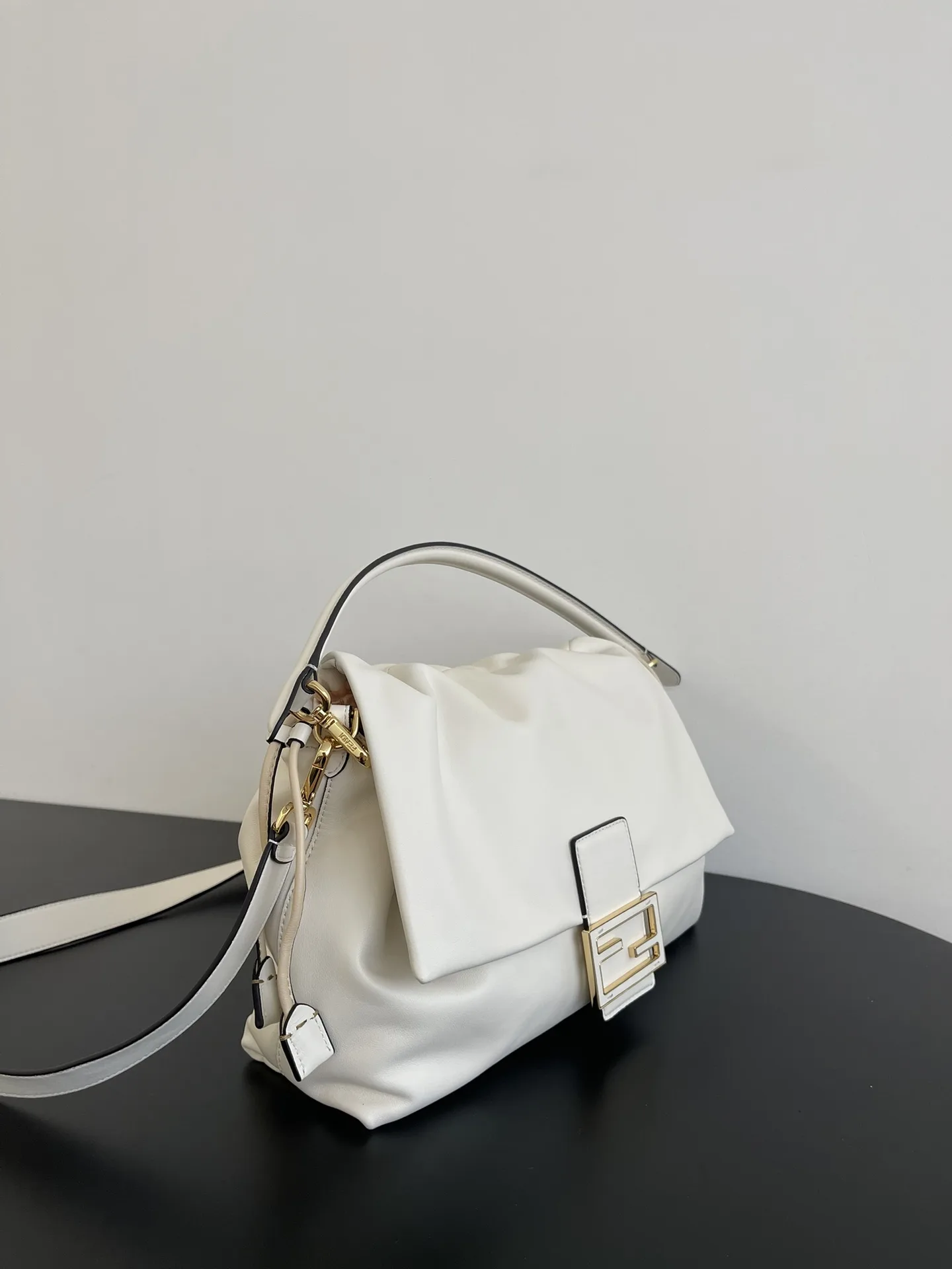 Fendi Baguette White Lambskin Bucket Bag product photo from LabelPicks
