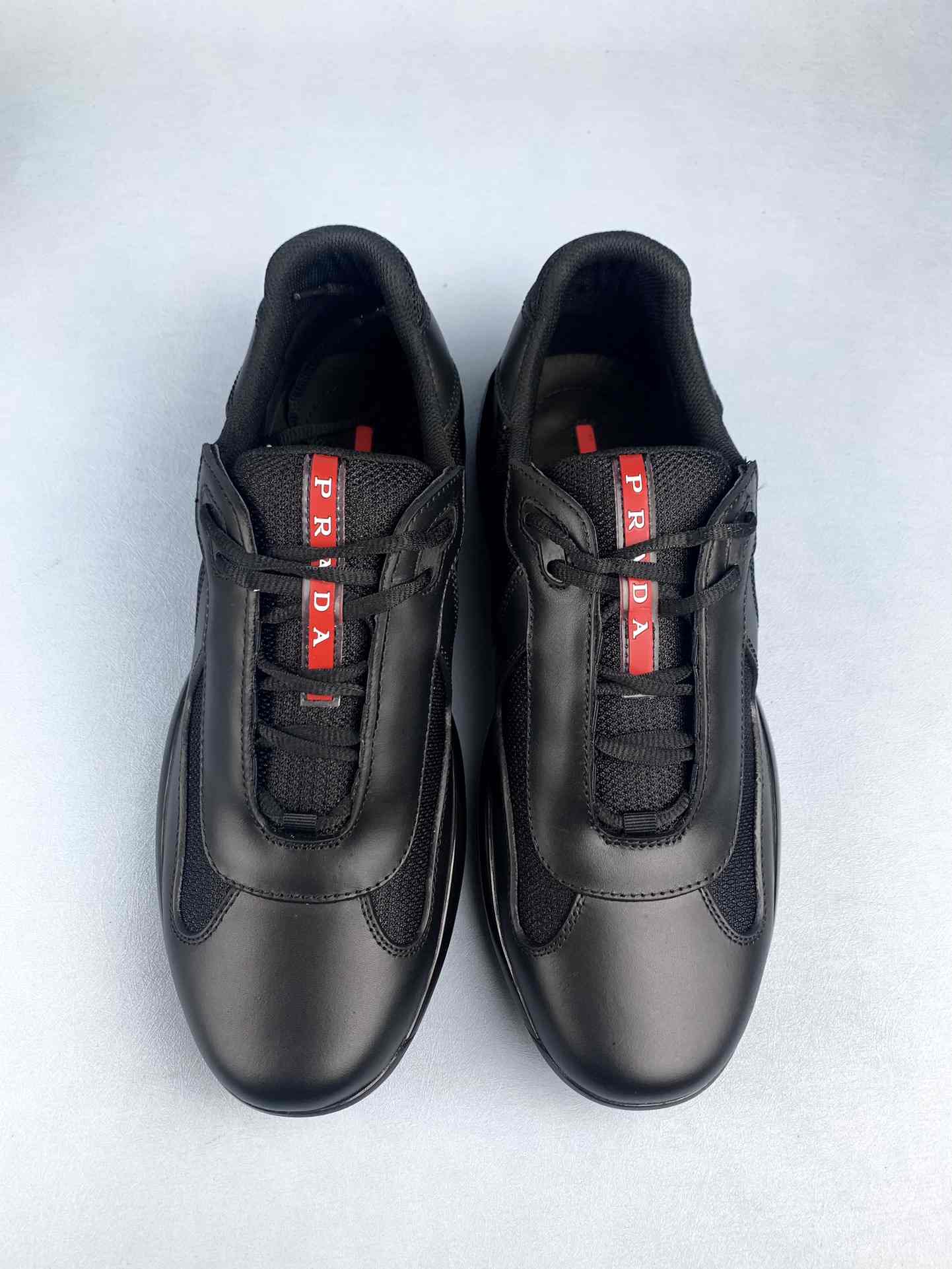 Prada America's Cup fabric and leather sneakers