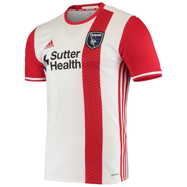 San Jose Earthquakes adidas Replica Away Jersey - White