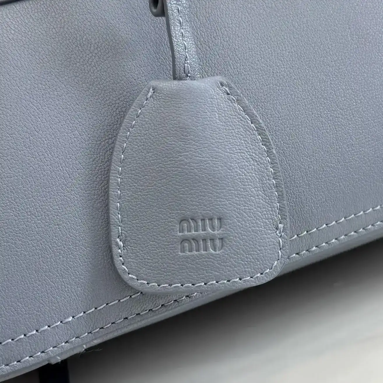 Miu Miu Vivant Blue Lambskin Top Handle Bag product photo from LabelPicks