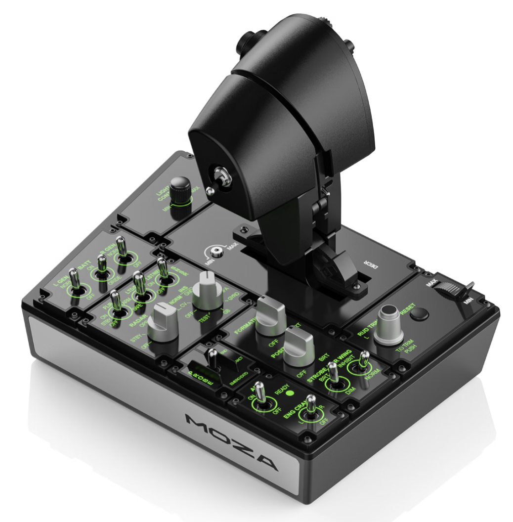 MOZA Aviation Flight Pilot Gaming Controller Simulator Throttle Panel and Landing Panel - GreshamTech