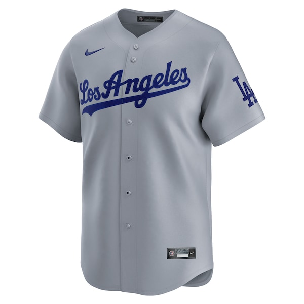 Los Angeles Dodgers Nike Away Limited Jersey - Gray