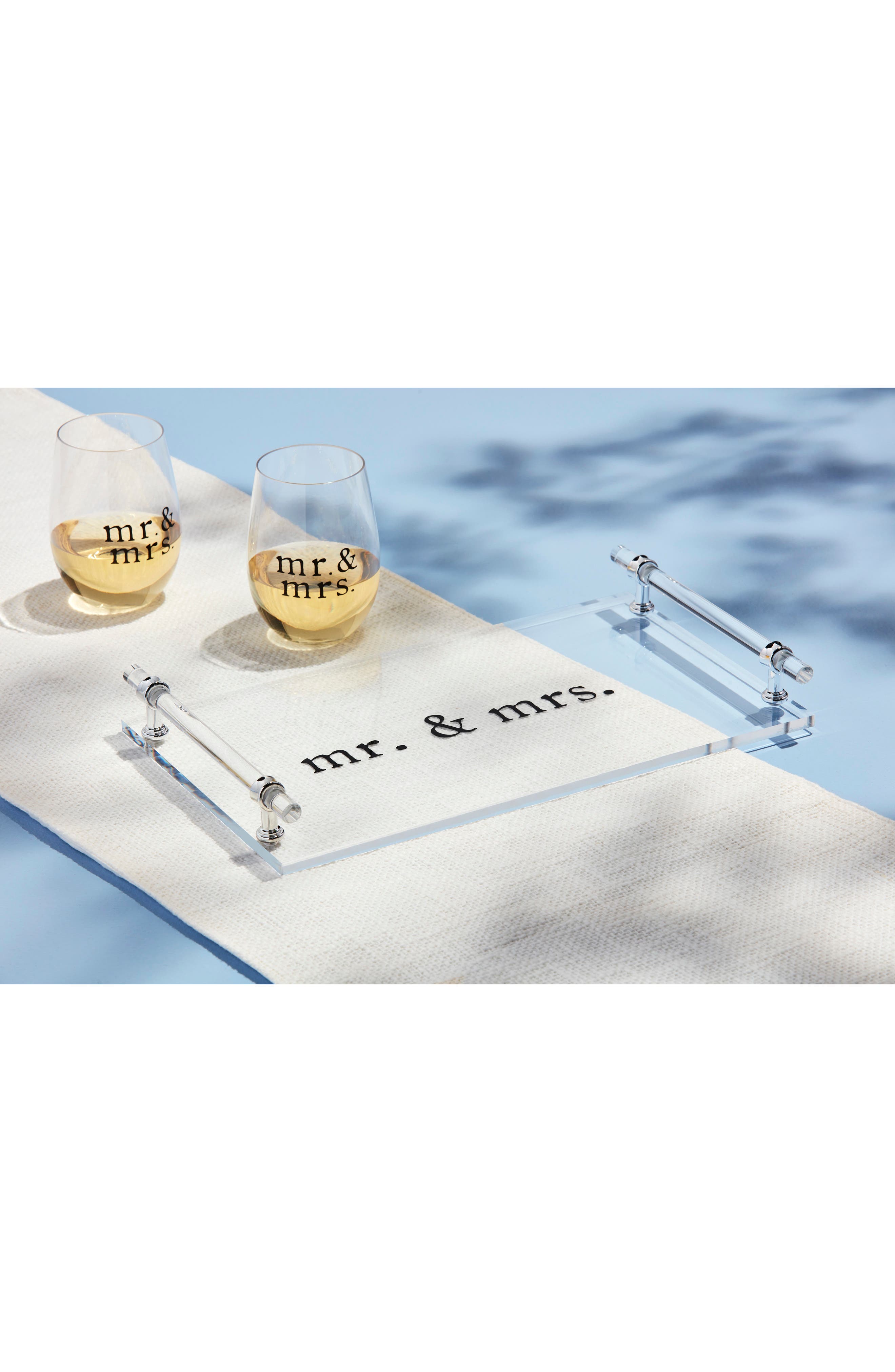 Mud Pie Mr. & Mrs. Serving Tray