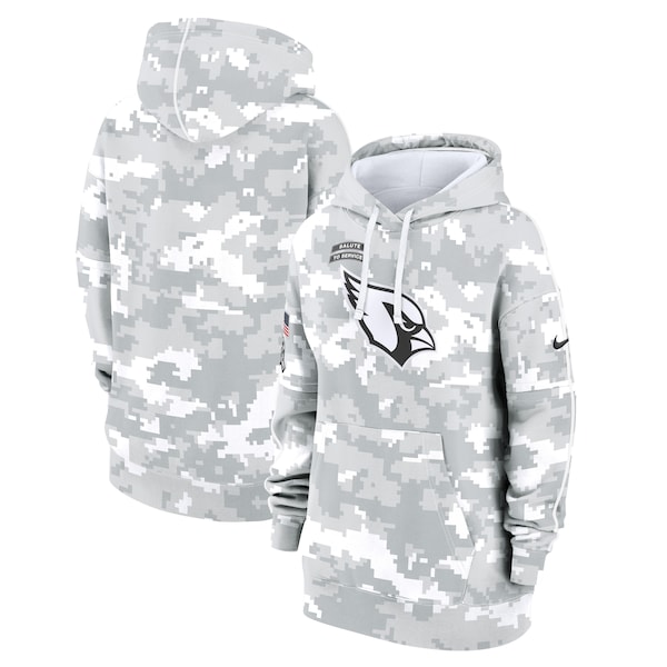 Arizona Cardinals Nike Women's 2024 Salute To Service Club Fleece Pullover Hoodie - Arctic Camo