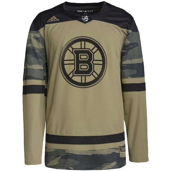 Boston Bruins adidas Military Appreciation Team Authentic Custom Practice Jersey - Camo
