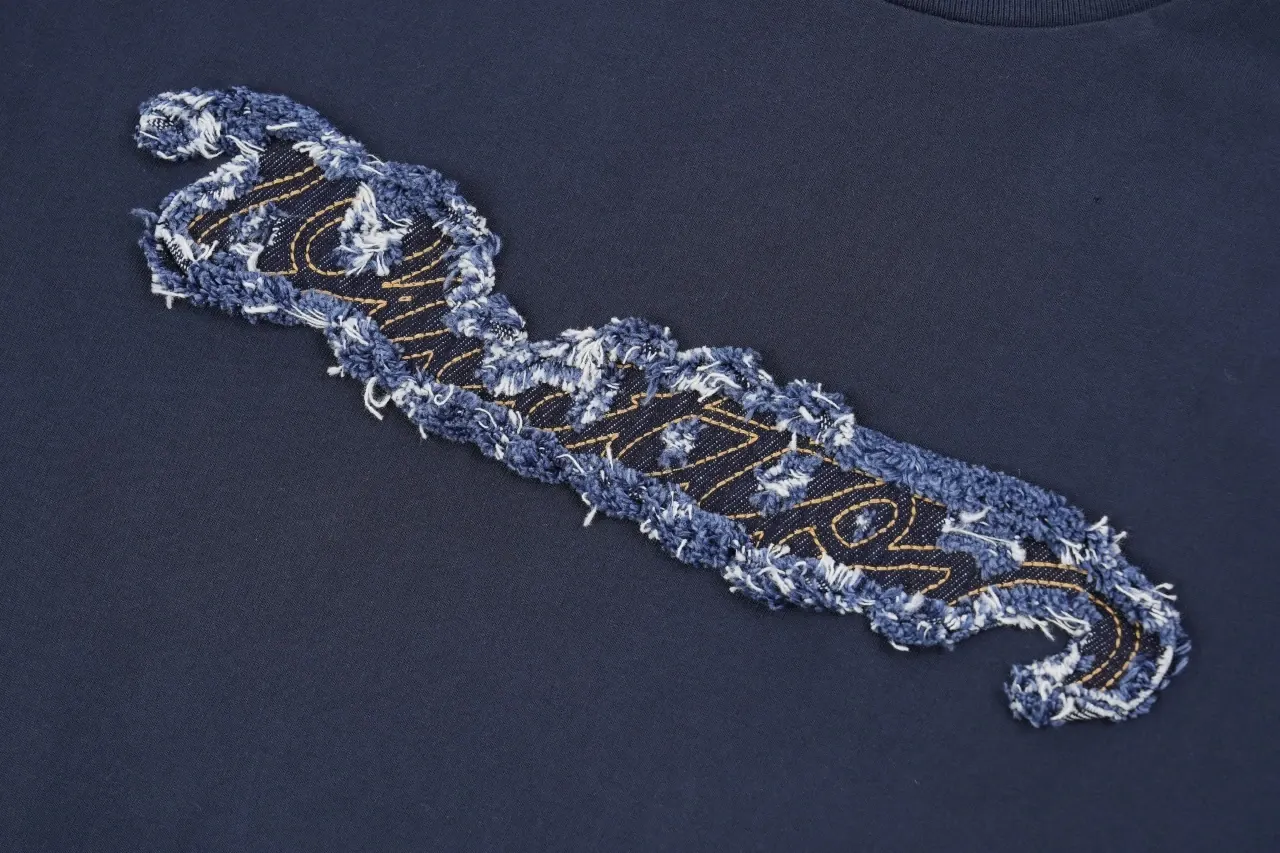 Louis Vuitton Navy Denim Patch Embroidered T-Shirt product photo from LabelPicks