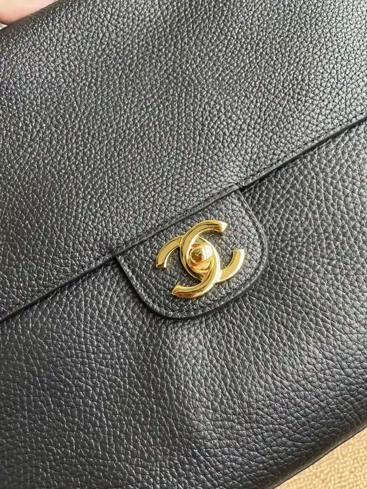Chanel Classic Flap Grained Leather Top Handle Bag product photo from LabelPicks