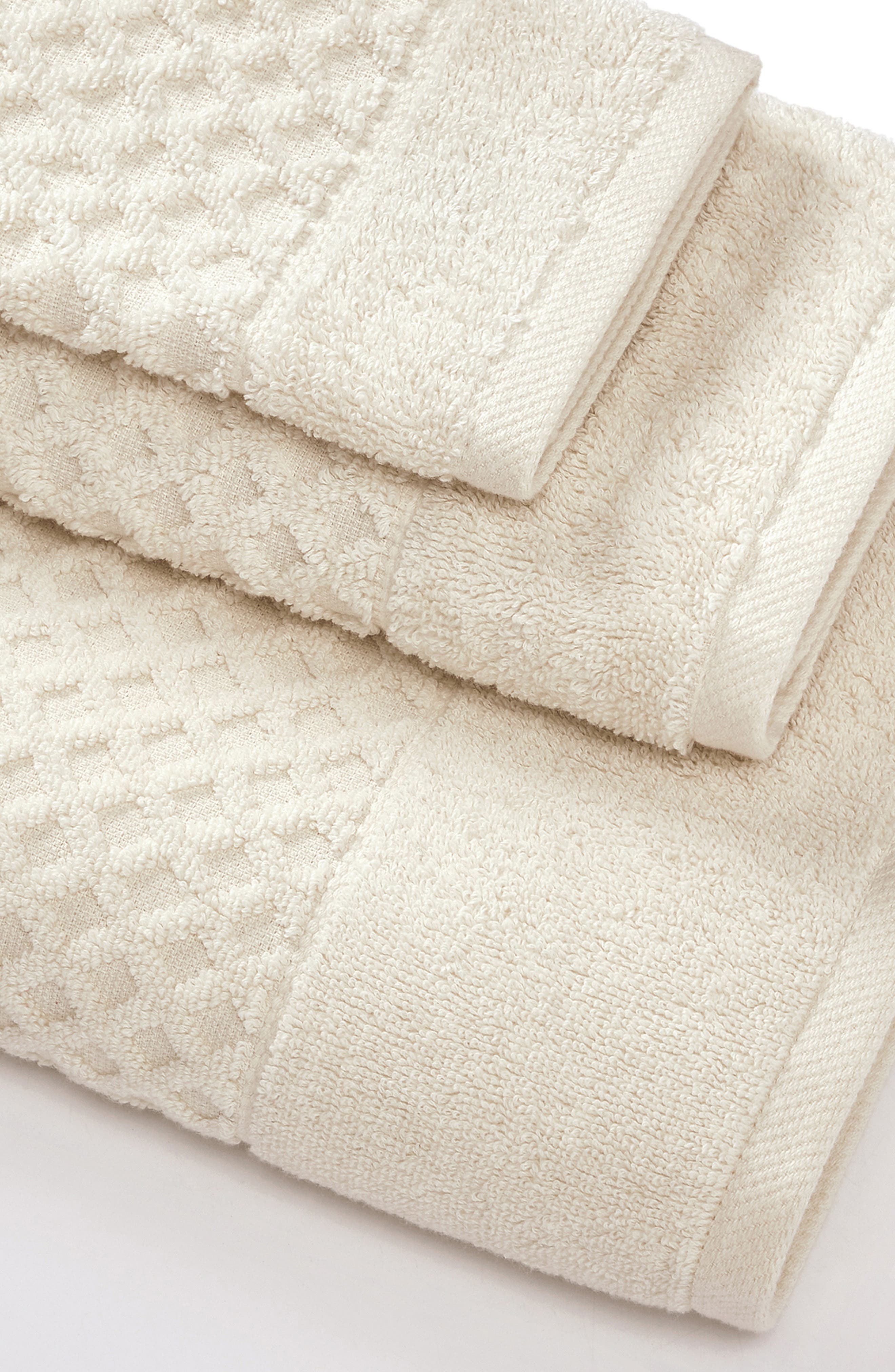 Woven & Weft Diamond Waffle Texture 6-Pack Washcloth Set