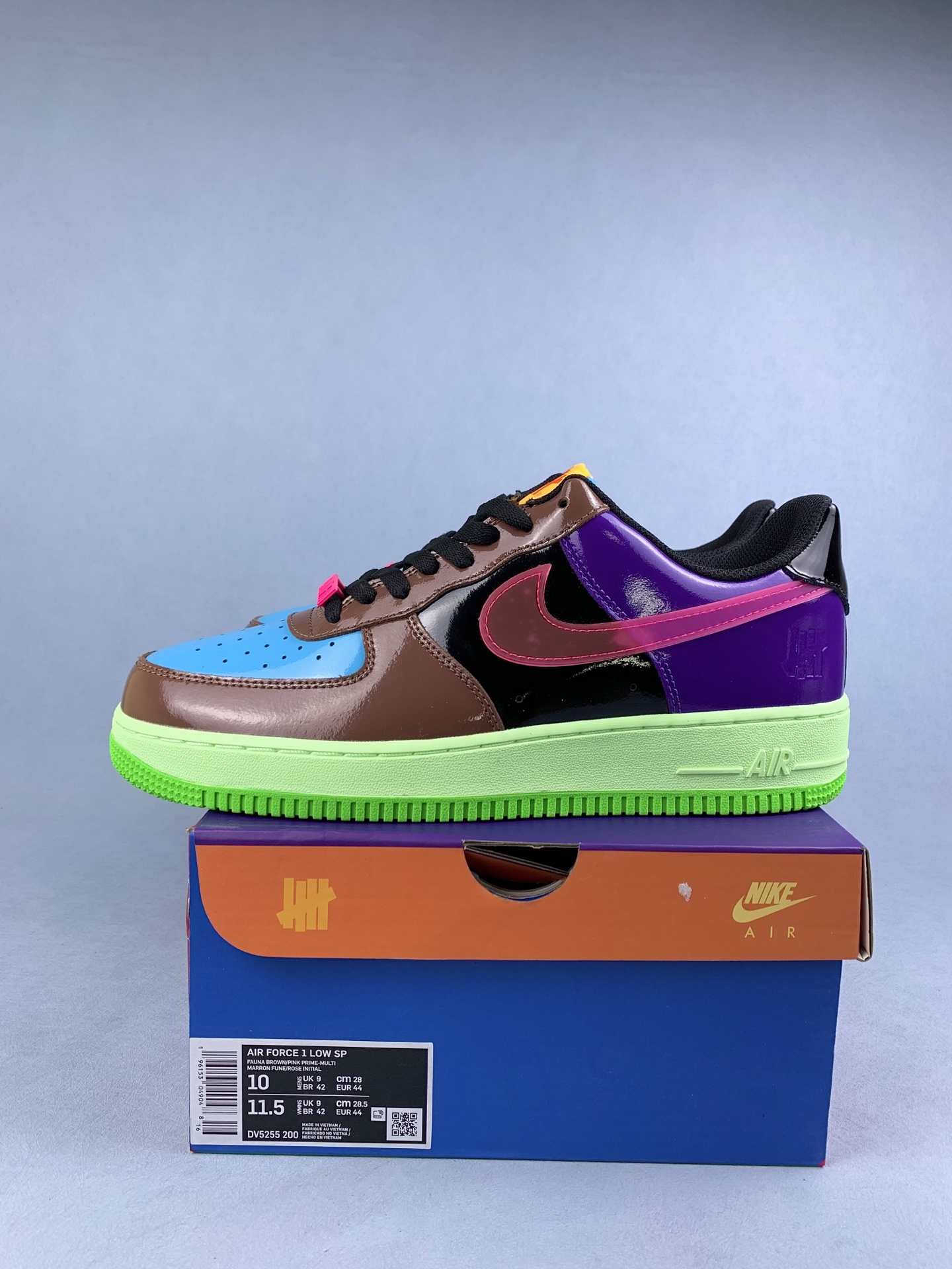 UNDEFEATED x Nike Air Force 1 Low SP “Pink Prime” - Fauna Brown/Multi-Color/Pink Prime
