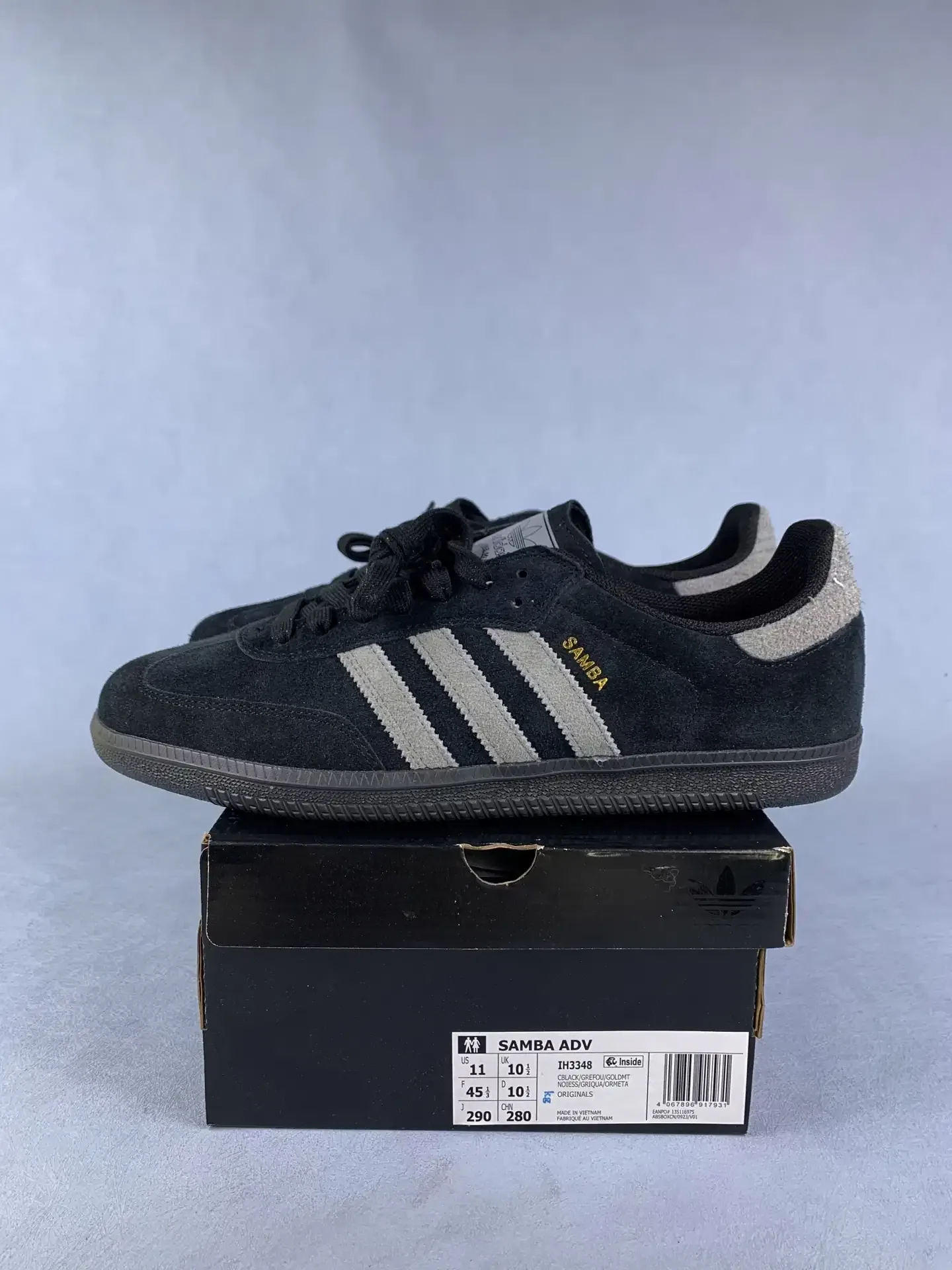 adidas Samba ADV Core Black Grey Shoes product photo from LabelPicks