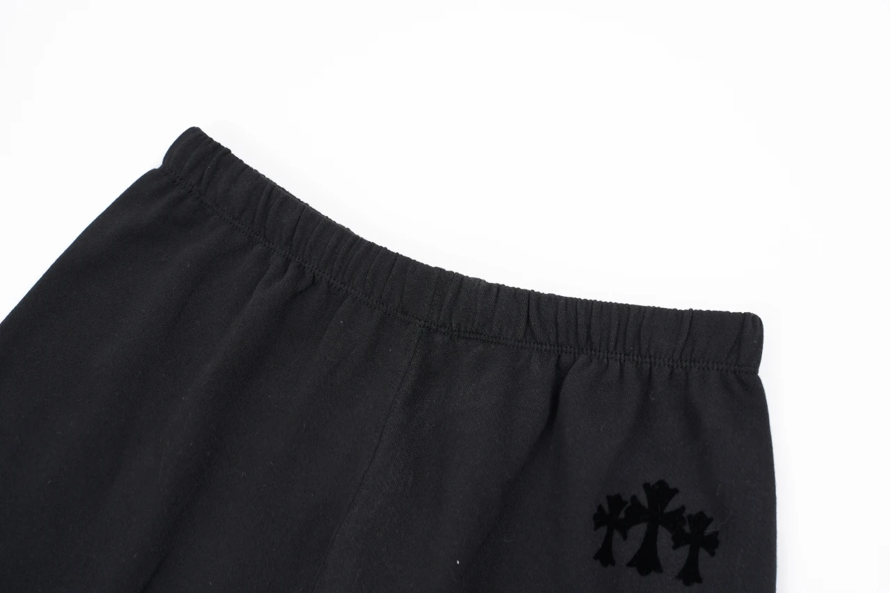 Chrome Hearts Black Flocked Relaxed Straight Pants product photo from LabelPicks