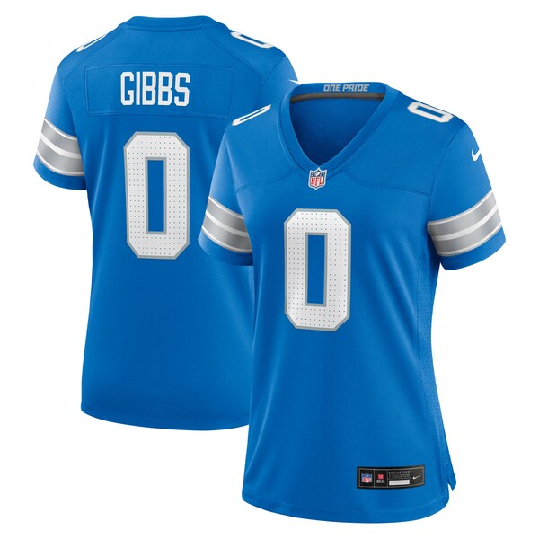 Jahmyr Gibbs Detroit Lions Nike Women's Game Player Jersey - Blue/Black
