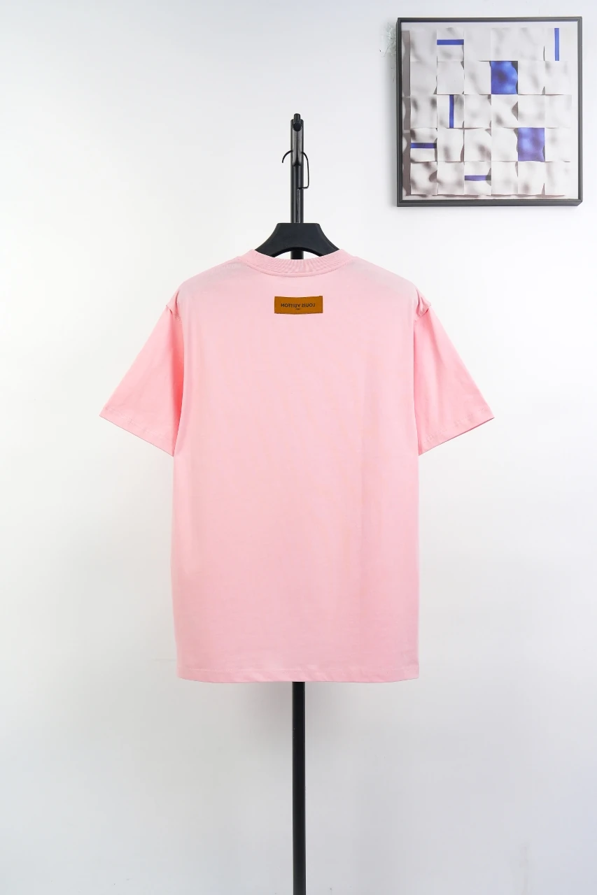 Louis Vuitton Pink Embossed Logo T-Shirt product photo from LabelPicks