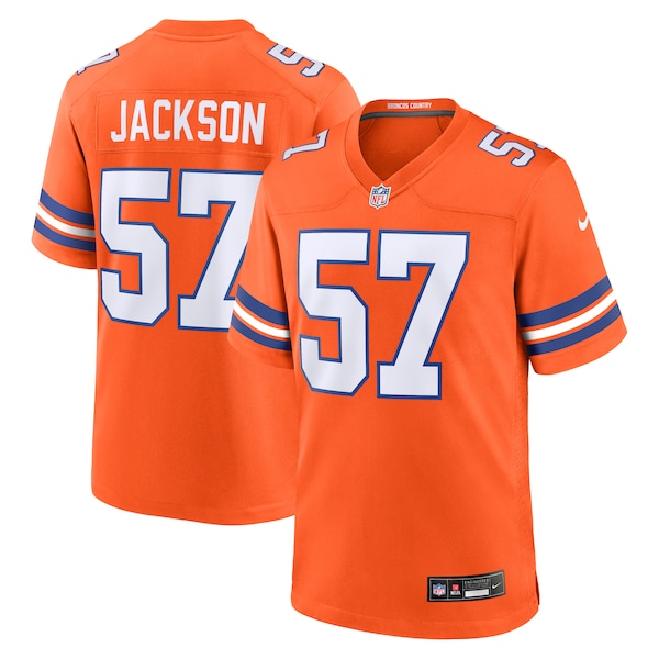 Tom Jackson Denver Broncos Nike Mile High Collection 1977 Throwback Retired Player Game Jersey - Orange