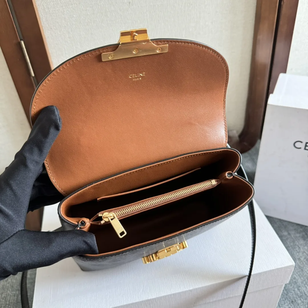 Celine Black Triomphe Crossbody Bag product photo from LabelPicks