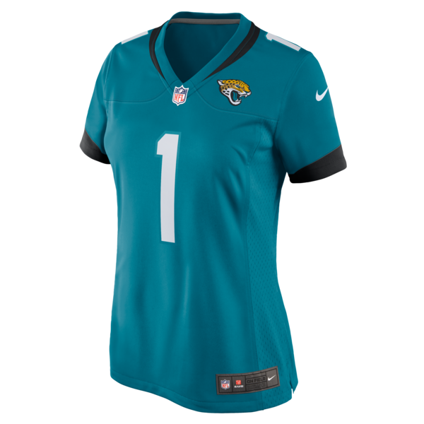 Number 1 Bride Jacksonville Jaguars Nike Women's Game Jersey - Teal