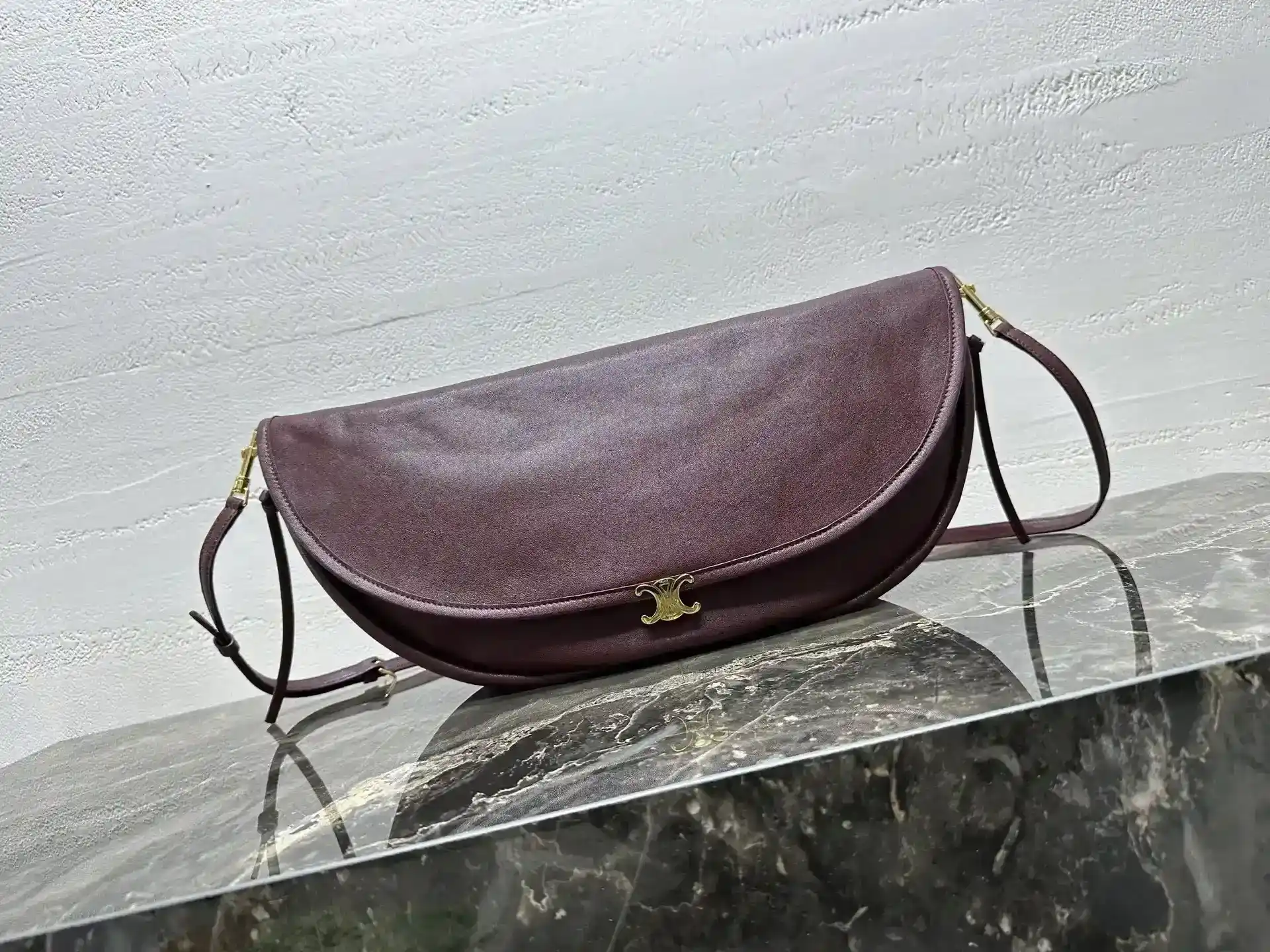 Celine Triomphe Lambskin Crossbody Bag product photo from LabelPicks