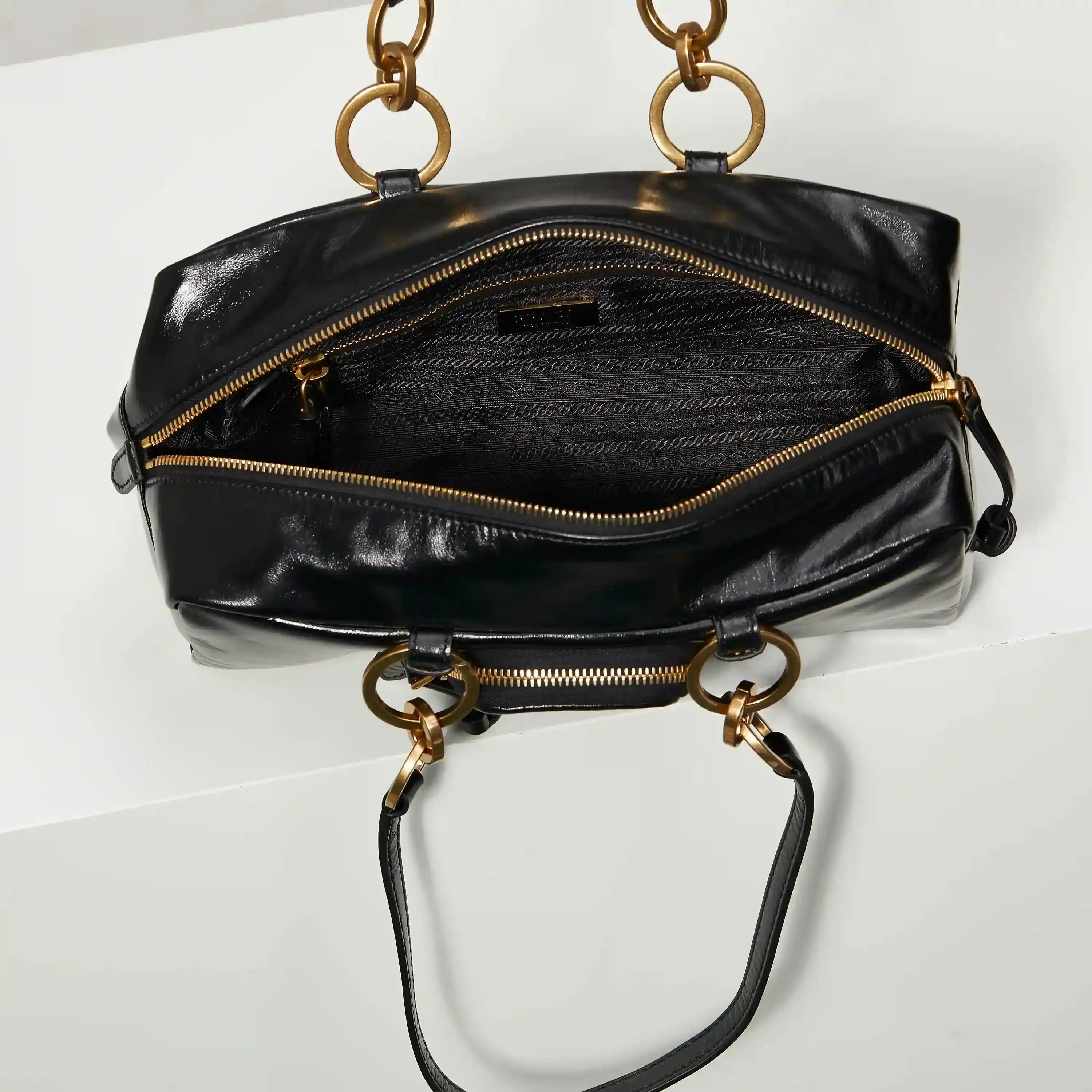 Prada Black Top Handle Bag product photo from LabelPicks