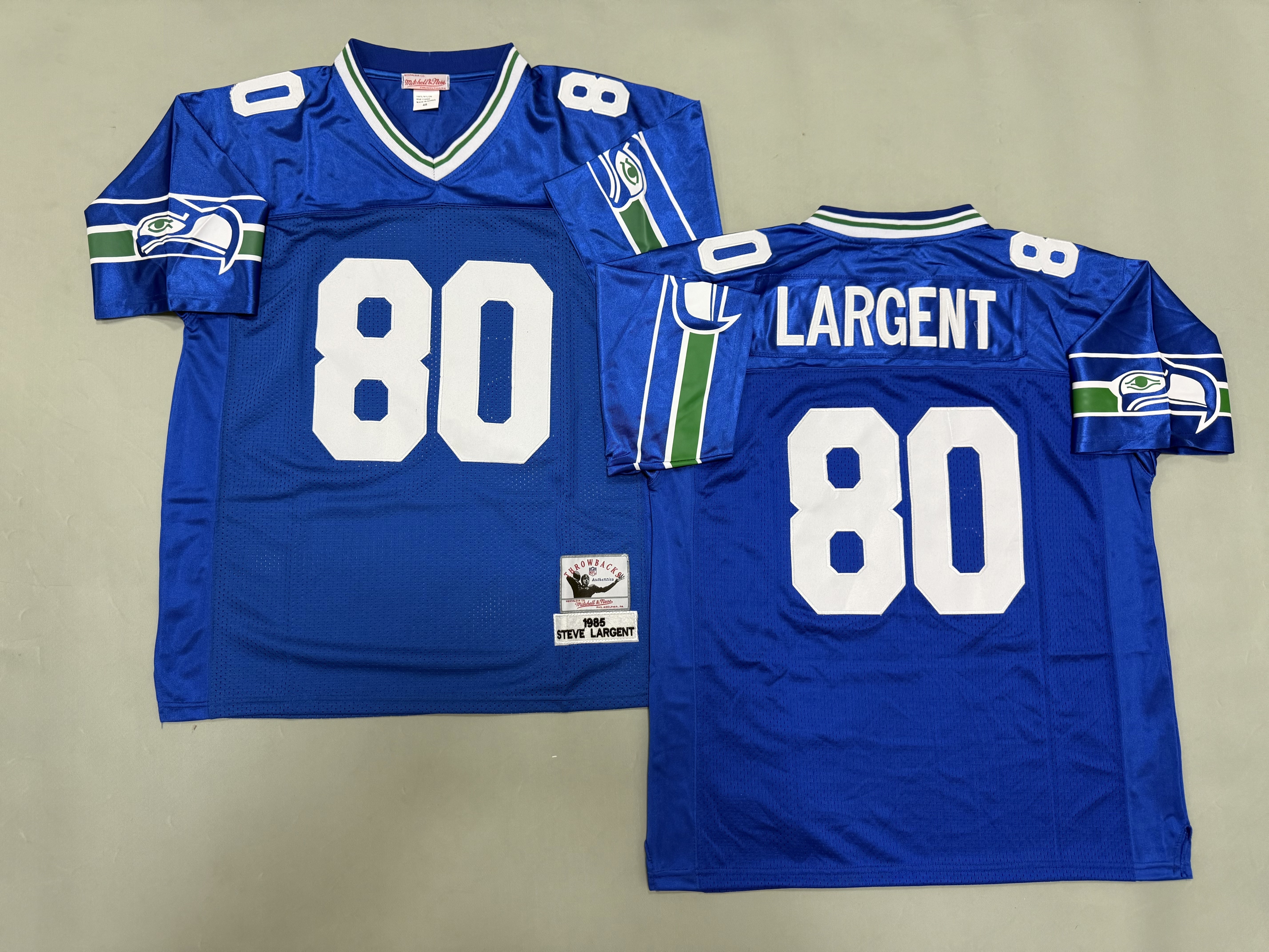 Steve Largent Seattle Seahawks Authentic Throwback Retired Player Jersey