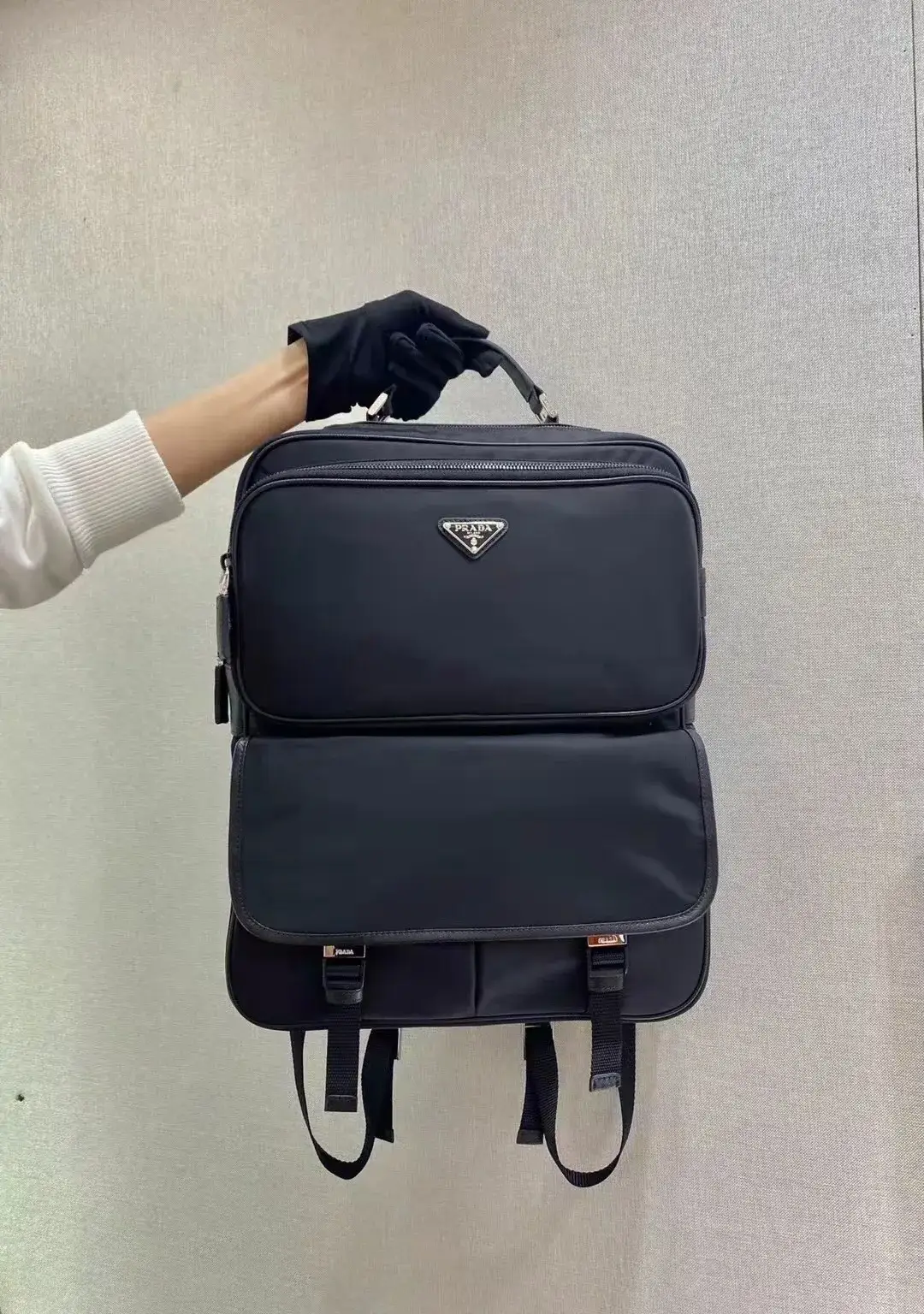 Prada Grained Leather Backpack product photo from LabelPicks
