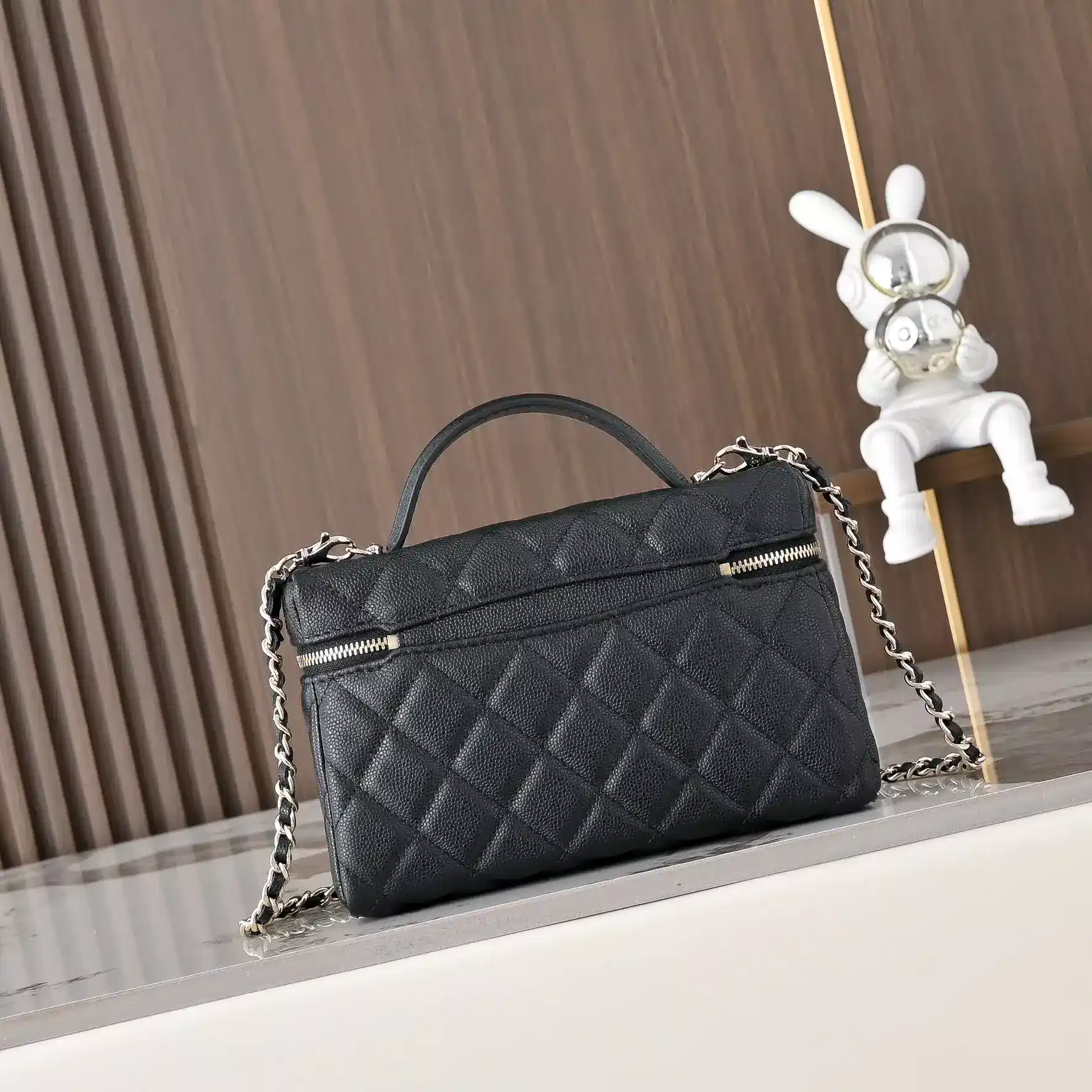Chanel Grained Leather Top Handle Bag product photo from LabelPicks